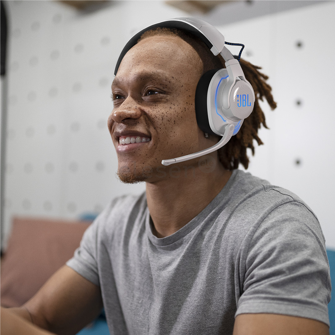 JBL Quantum 910P Console Wireless, белый - Беспроводная игровая ганитура Товар - JBLQ910PWLWHTBLU
