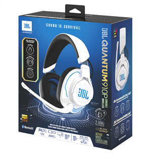 Belaidės ausinės JBL Quantum 910P Console Wireless Prekė - JBLQ910PWLWHTBLU