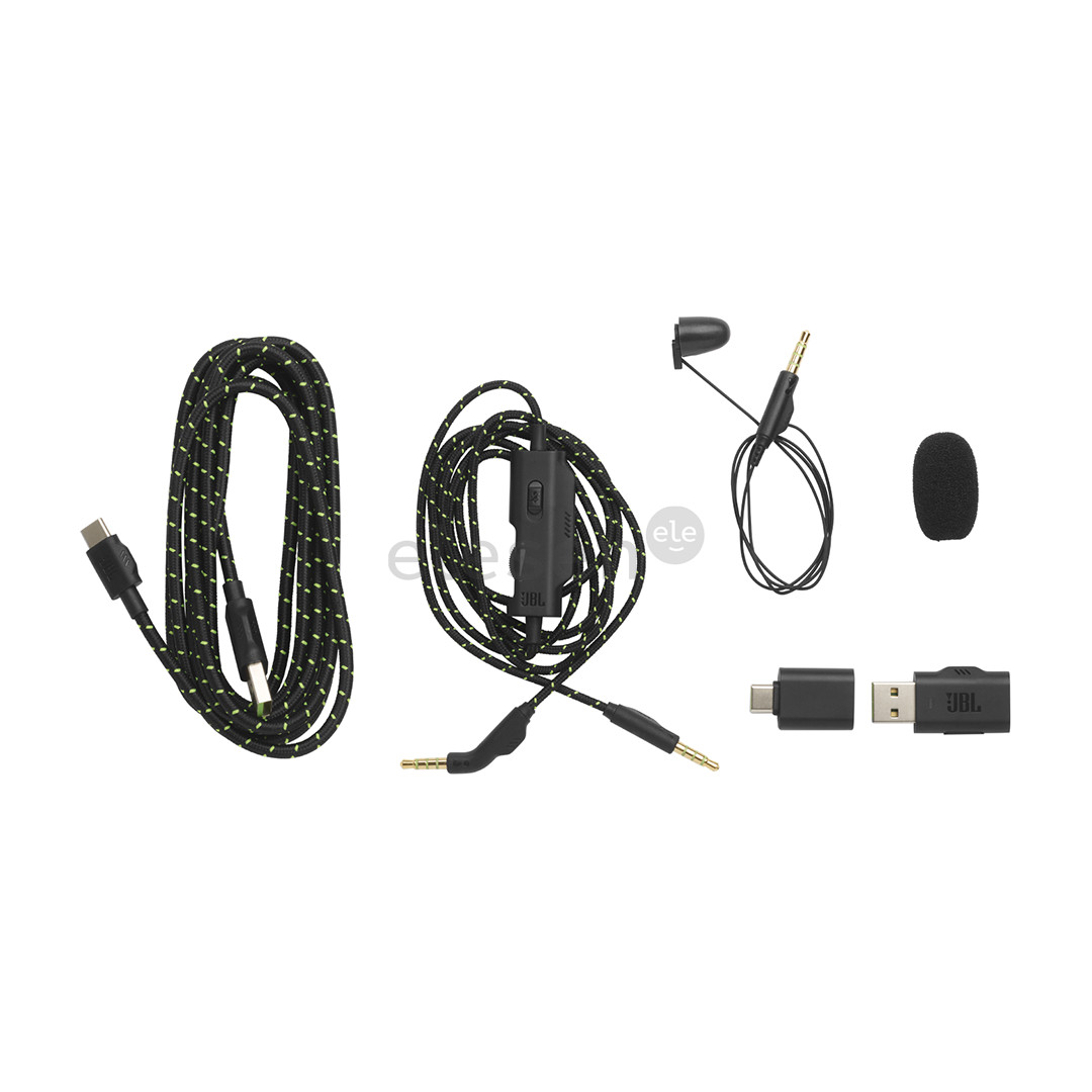 JBL Quantum 910X Console Wireless, черный/зеленый - Беспроводная игровая ганитура Товар - JBLQ910XWLBLKGRN