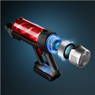 Tefal X-Force Flex 9.60, Animal Care, красный/черный - Беспроводной пылесос