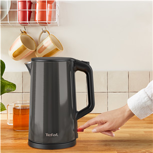 Tefal Double Layer, 1.5 L, 2000 W, grey - Kettle Item - KI583E