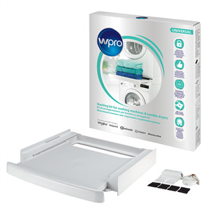 Whirlpool, white - Stacking kit with pull-out shelf Item - SKS101