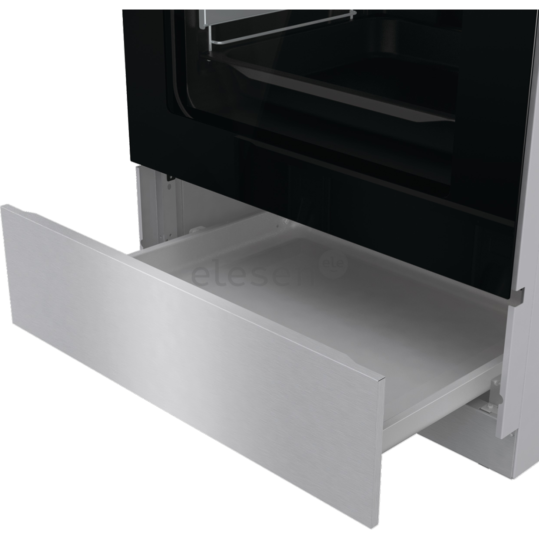 Gorenje, 71 L, width 60 cm, stainless steel - Gas cooker with electric oven
