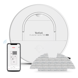 Tefal X-Plorer Serie 130 Ai Animal & Allergy, сухая и влажная уборка, белый - Робот-пылесос Товар - RG9077