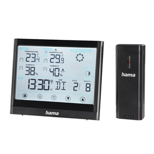Hama Full Touch, black - Weather station Item - 00186421 00186421
