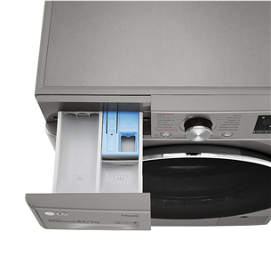 Skalbimo mašina-džiovyklė LG F2DV5S8S2PE, Slim Steam, 8,5 kg / 5 kg, 1200 rpm, gylis 47,5 cm Prekė - F2DV5S8S2PE.APTQPMR