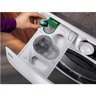 AEG 7000 Series, 9 kg, depth 63.1 cm, 1600 rpm, white - Front load washing machine