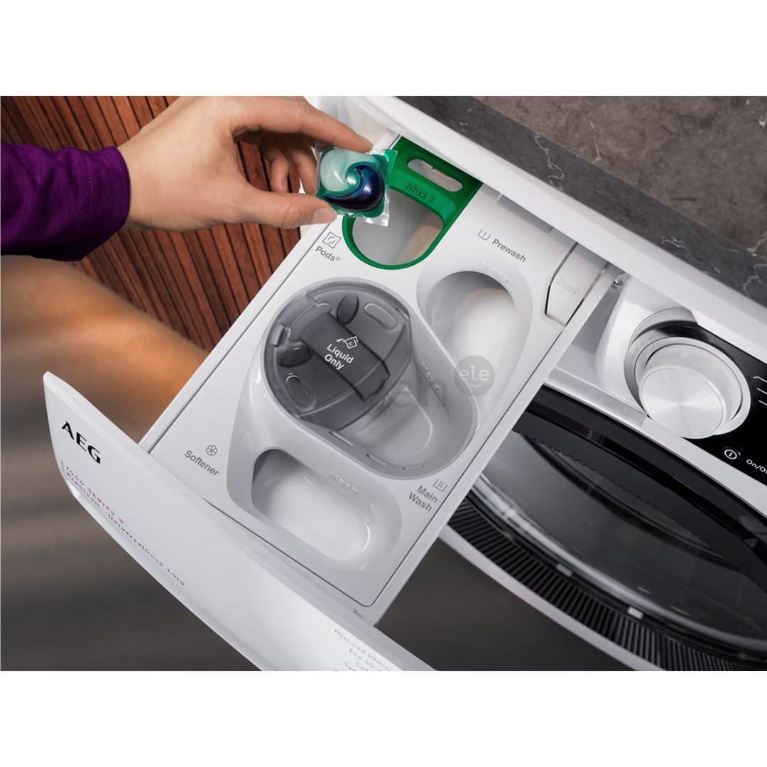 AEG 7000 Series, 9 kg, depth 63.1 cm, 1600 rpm, white - Front load washing machine