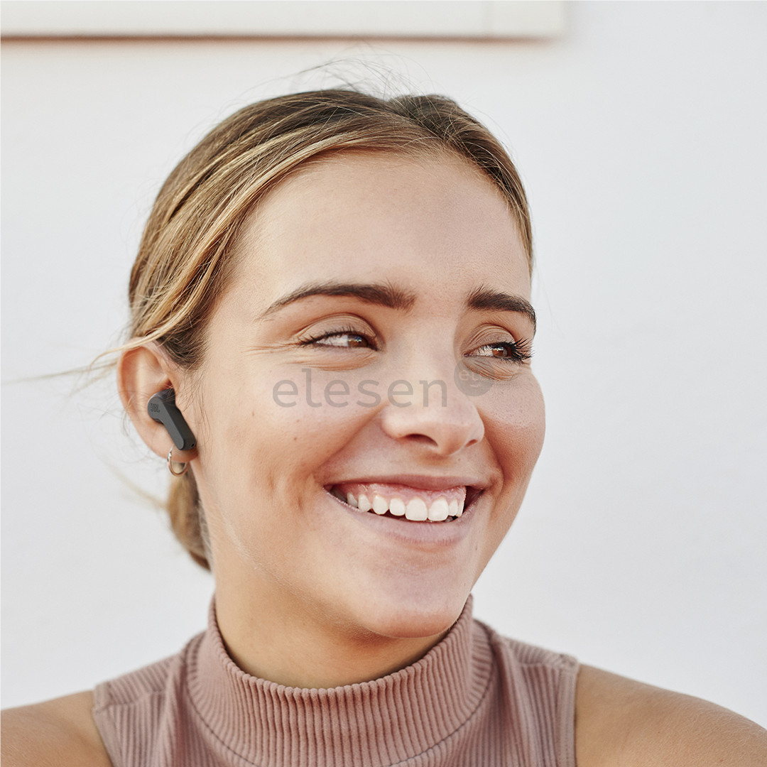 JBL Wave Beam, juodos - Belaidės ausinės