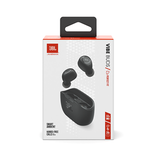 Ausinės JBL Wave Buds, Belaidės, Juodos