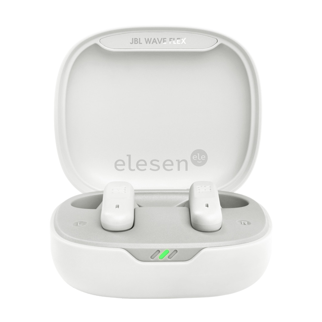 JBL Wave Flex, baltos - Belaidės ausinės