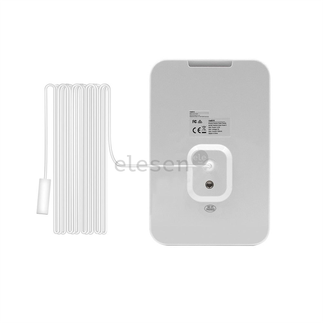 Reolink Solar Panel 2, juoda/balta - Saulės baterija stebėjimo kamerai