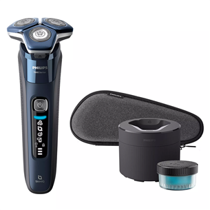 Barzdaskutė Philips 7000 Wet & Dry, pilka/mėlyna Prekė – S7885/50 S7885/50