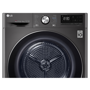 Džiovyklė LG RH90V9JV2N, 9 kg, gylis 66 cm Prekė - RH90V9JV2N.BBLQKMR