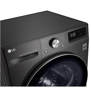 Džiovyklė LG RH90V9JV2N, 9 kg, gylis 66 cm Prekė - RH90V9JV2N.BBLQKMR