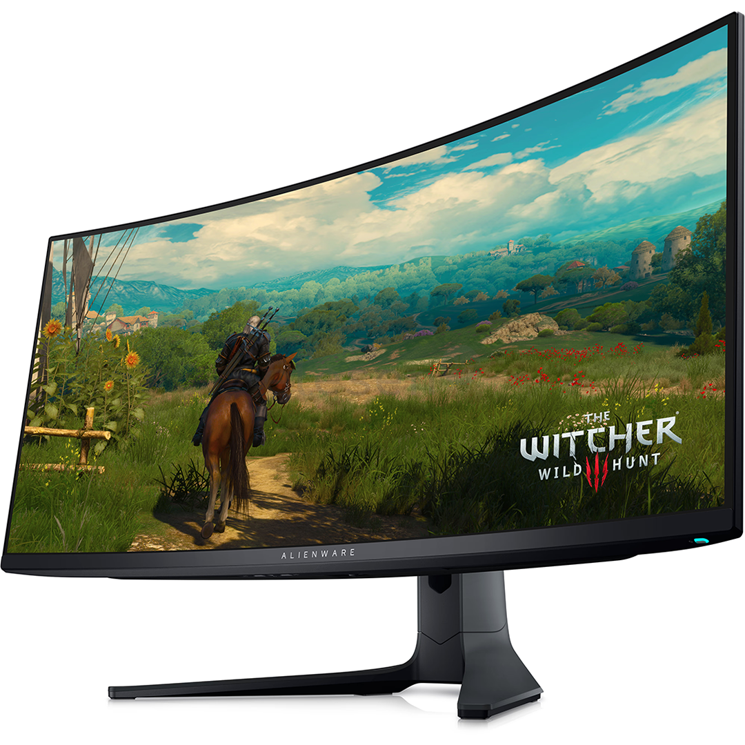 Dell Alienware AW3423DWF, curved, 34", UWQHD, 165 Hz, OLED, black - Monitor