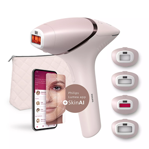 IPL fotoepiliatorius Philips Lumea IPL 9900, SenseIQ, rožinė Prekė - BRI976/00 BRI976/00