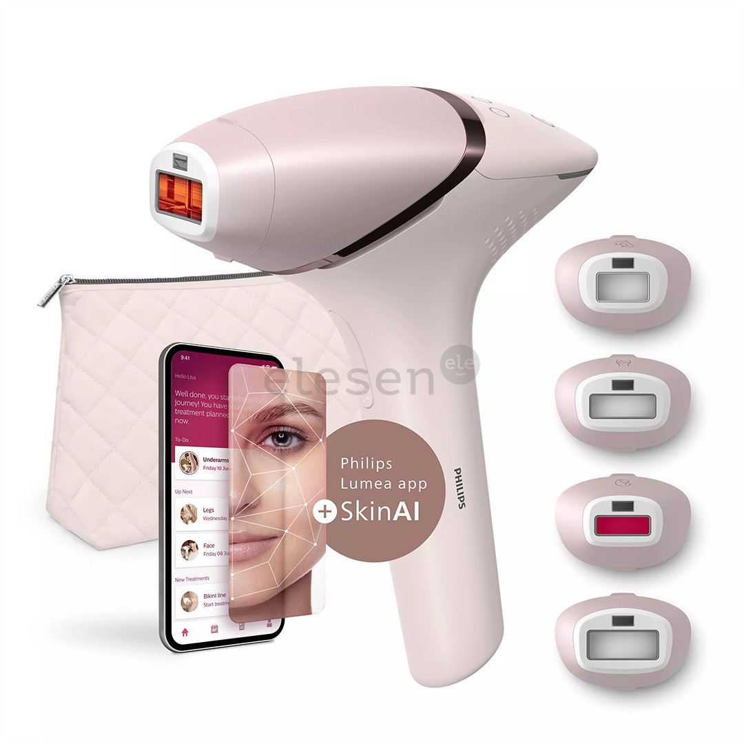 Philips Lumea IPL 9900, SenseIQ, pink - IPL hair removal device