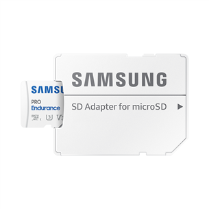 Samsung PRO Endurance, microSDXC + SD adapter, 256 GB, white - Memory Card Item - MB-MJ256KA/EU