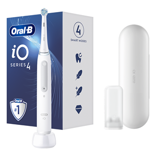 Elektrinis dantų šepetėlis Oral-B iO4, Baltas Prekė - IO4QUITEWHITE IO4QUITEWHITE