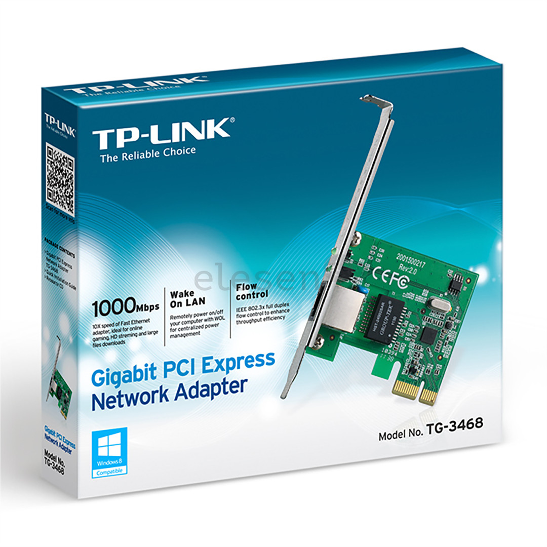 Tinklo plokštė TP-Link Item - TG-3468, PCI Express, Gigabit