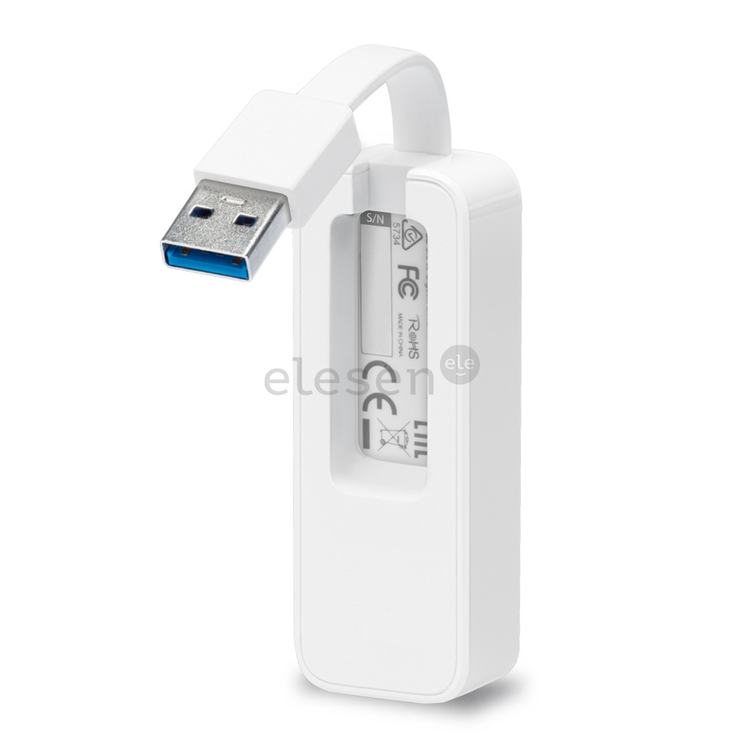TP-Link Товар - UE300, USB 3.0 -> Ethernet, белый - Сетевой адаптер