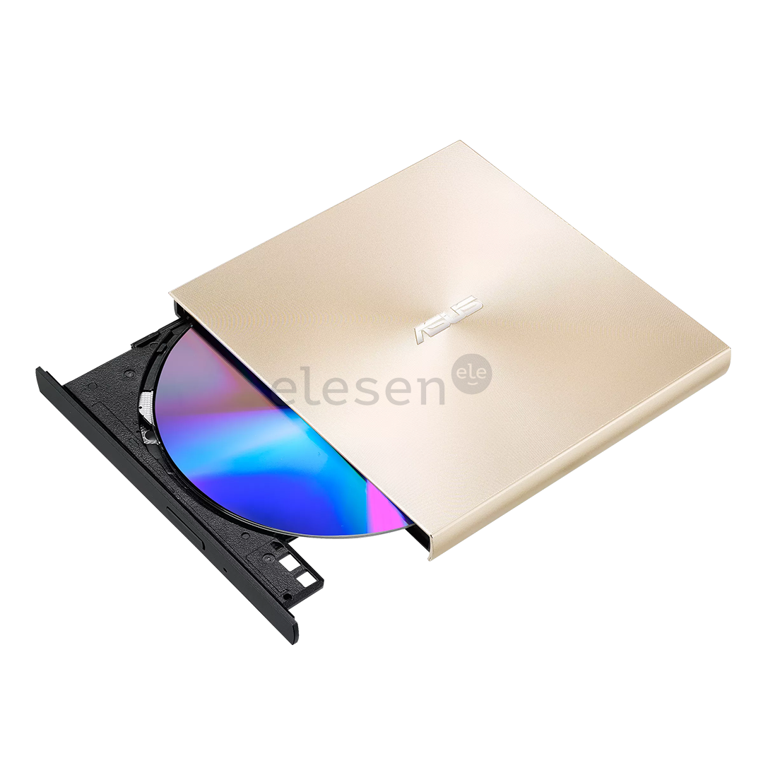 ASUS ZenDrive U8M, USB-C, золотистый - Внешний читающий/пишущий привод DVD Товар - 90DD0295-M29000