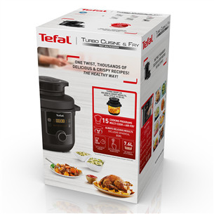 Tefal Turbo Cuisine & Fry, 1200 W, black - Pressure cooker Item - CY7788