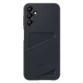 Samsung Card Slot Cover, Galaxy A14, с карманом для карты, черный - Чехол