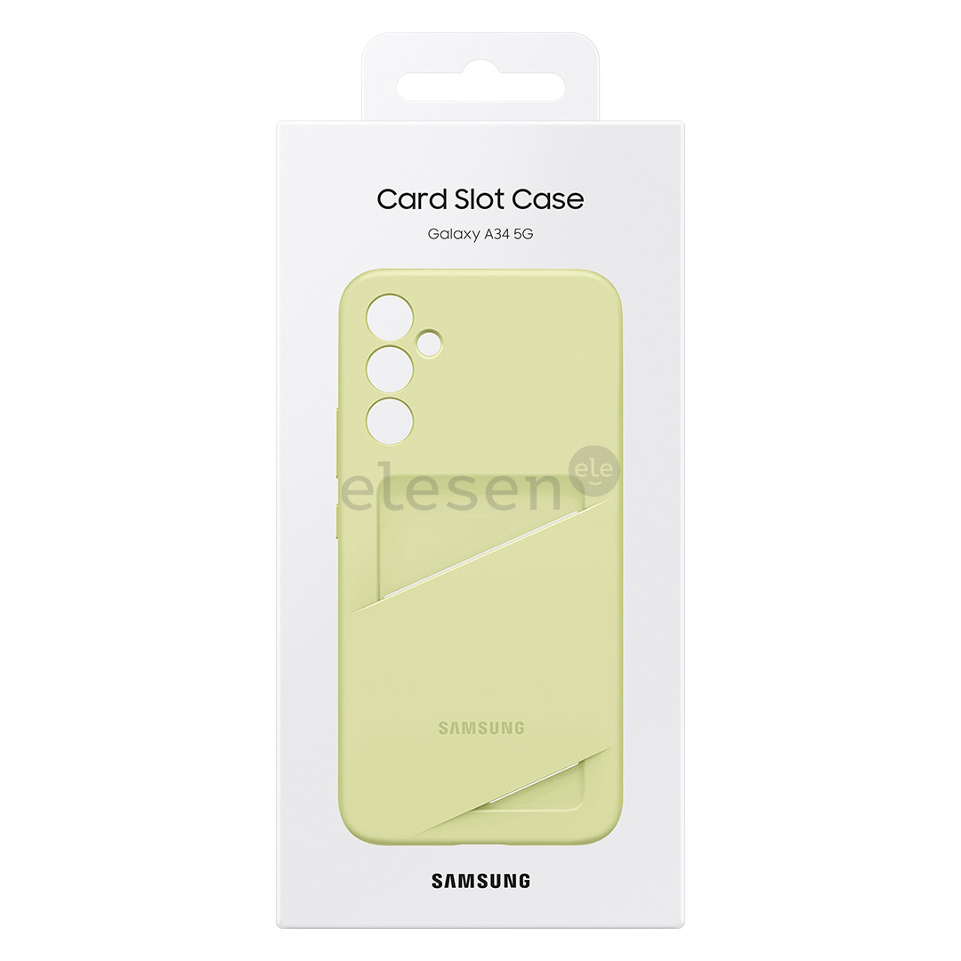 Dėklas Samsung Card Slot Cover, Galaxy A34, light green
