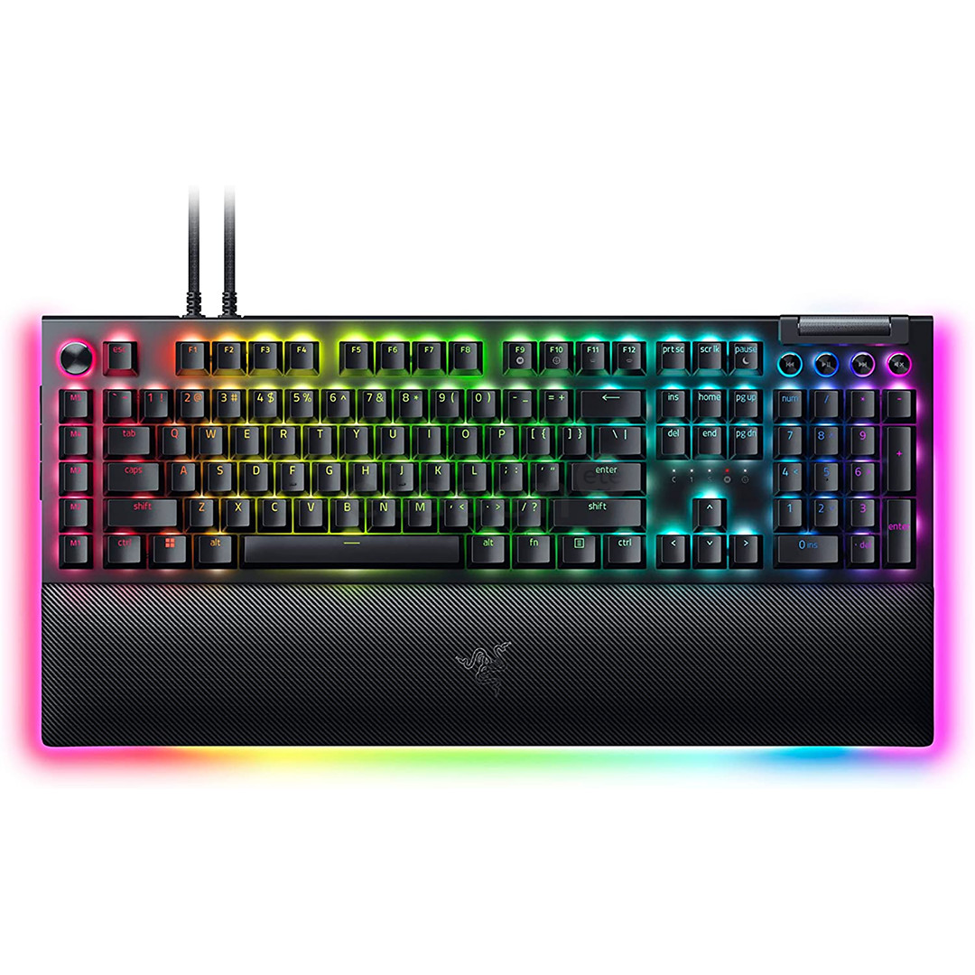 Razer BlackWidow V4 Pro, Yellow Switch, mechanical, US, black - Keyboard