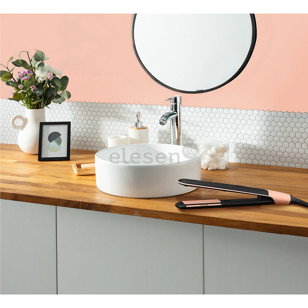 Rowenta Express Shine Papaya, juodas - Plaukų tiesintuvas