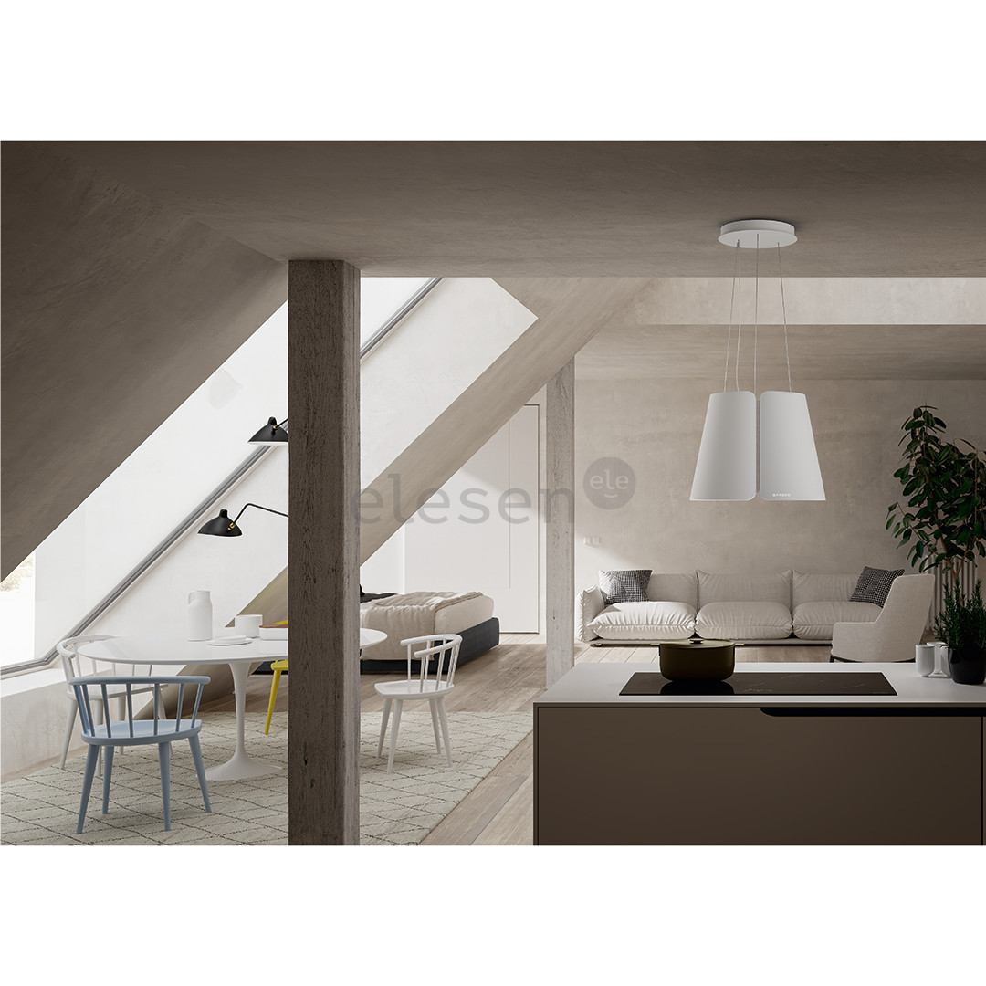 Faber BEAT WH MATT F45, 740 m³/h, Baltas - Gartraukis