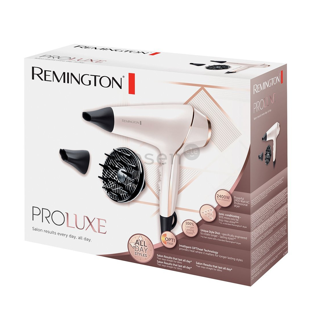 Remington ProLuxe, 2400 Вт, жемчужно-белый - Фен