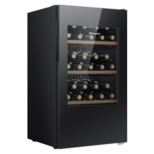 Hisense, capacity: up to 30 bottles, black - Wine cooler Item - RW12D4NWG0