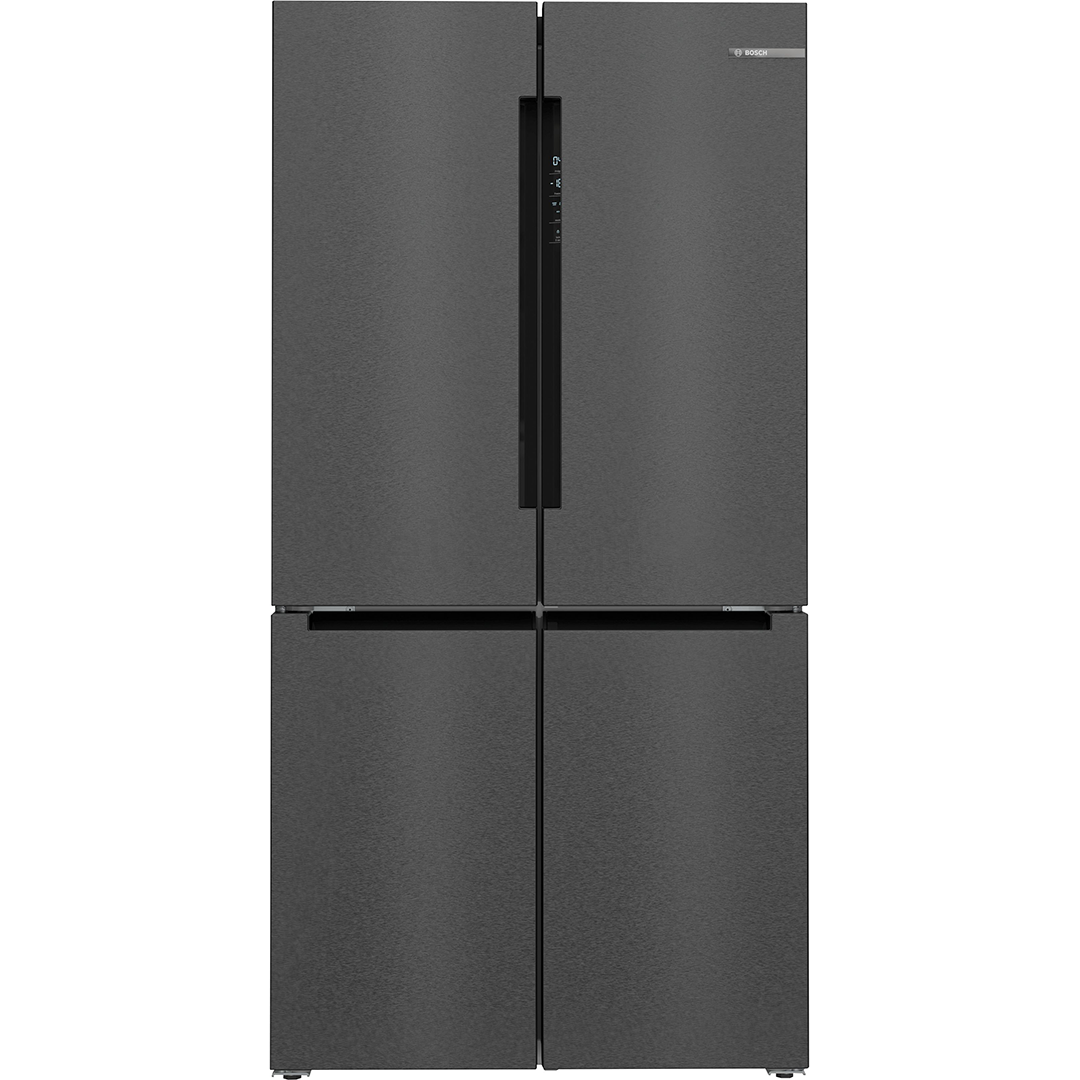 Bosch Series 4, No Frost, 605 L, 183 cm, juodo nerūdijančio plieno - SBS Šaldytuvas