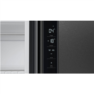 Bosch Series 4, No Frost, 605 L, 183 cm, juodo nerūdijančio plieno - SBS Šaldytuvas