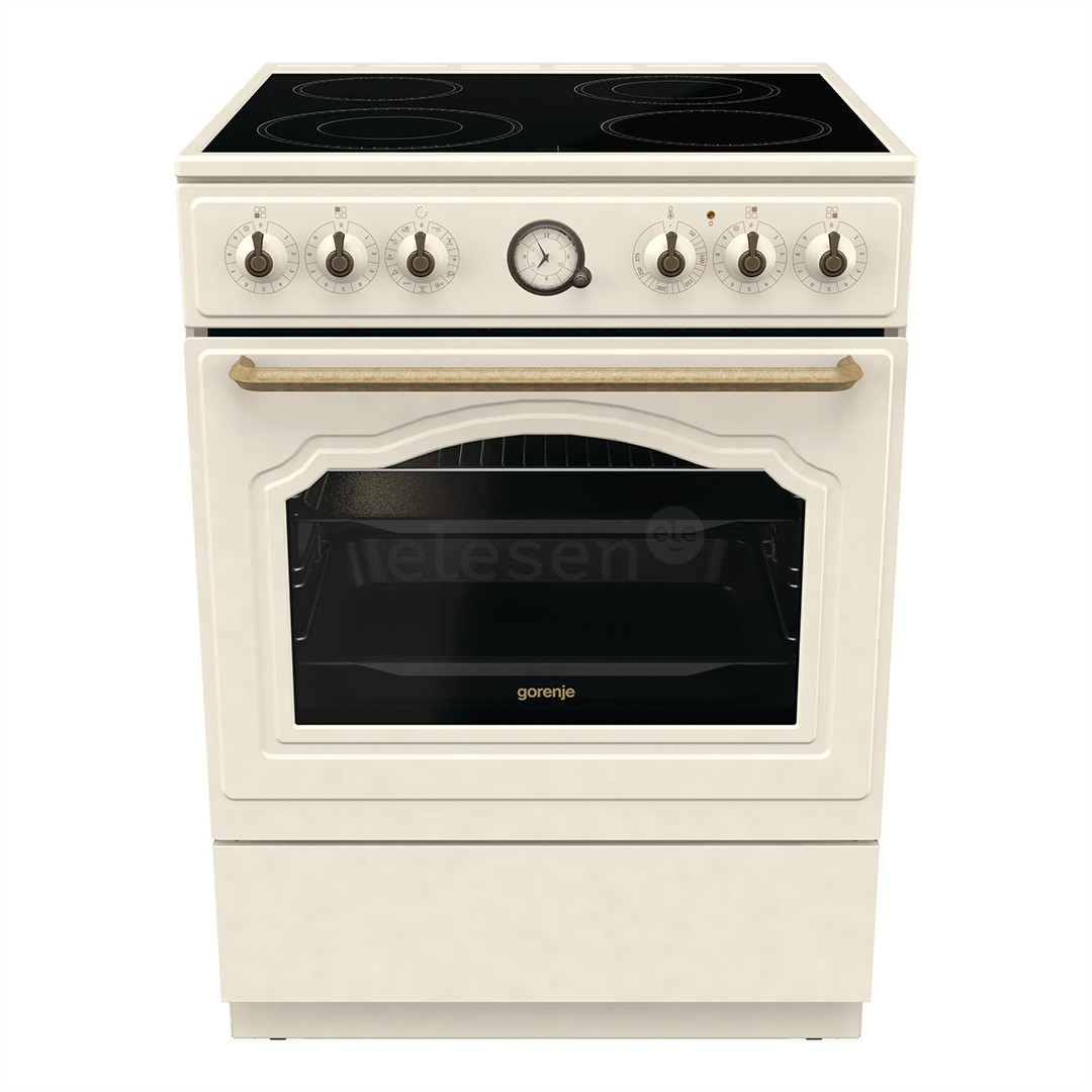 Gorenje, 11 functions, 71 L, width 60 cm, beige - Ceramic cooker