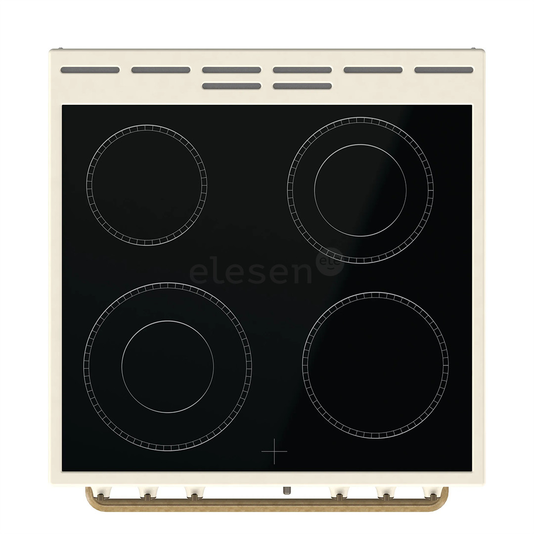 Gorenje, 11 functions, 71 L, width 60 cm, beige - Ceramic cooker