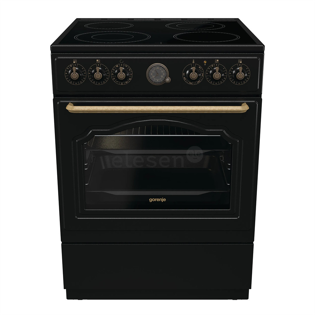 Gorenje, 11 functions, 71 L, width 60 cm, black - Ceramic cooker