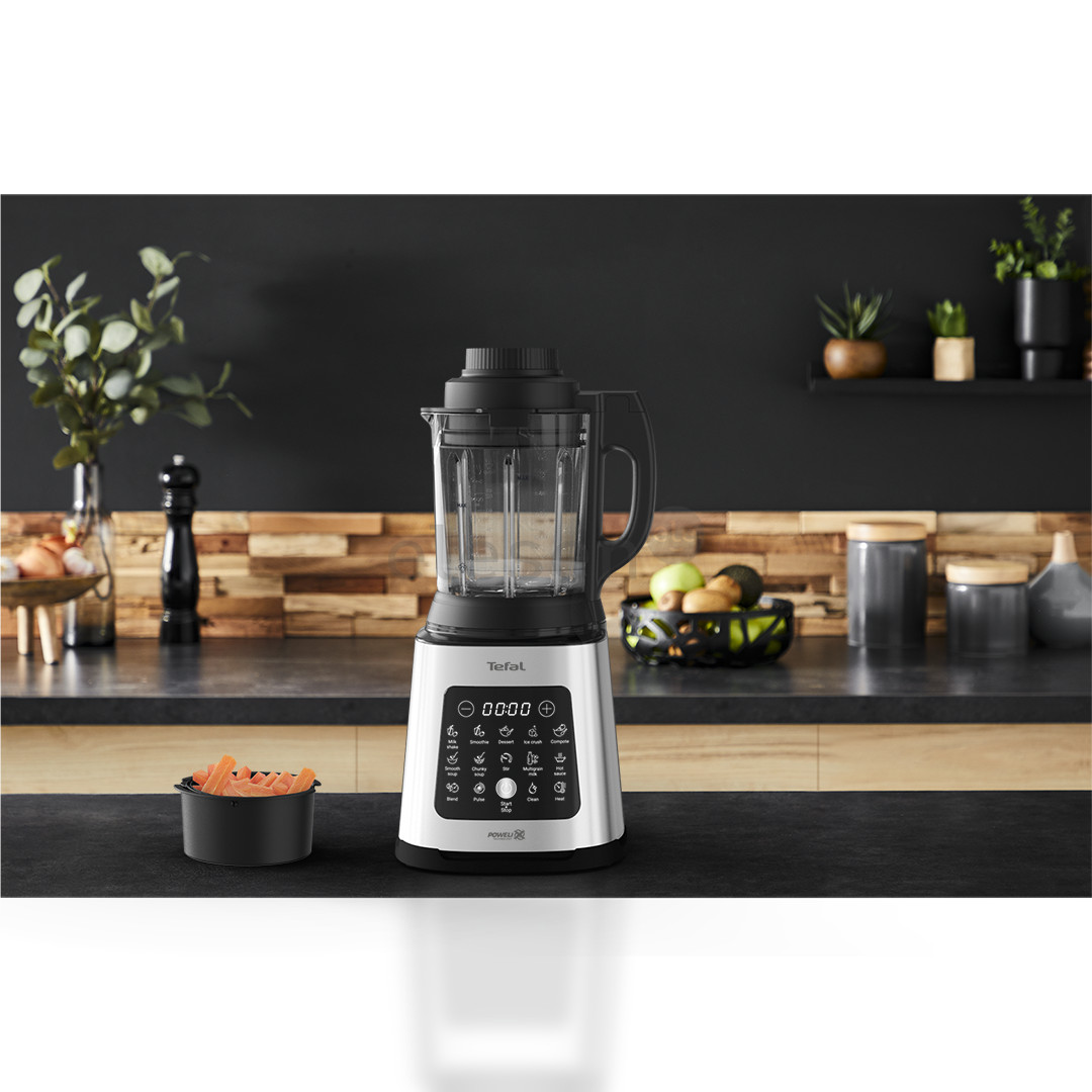 Tefal Perfectmix Cook, 1400 Вт, серебристый - Блендер с функцией нагрева