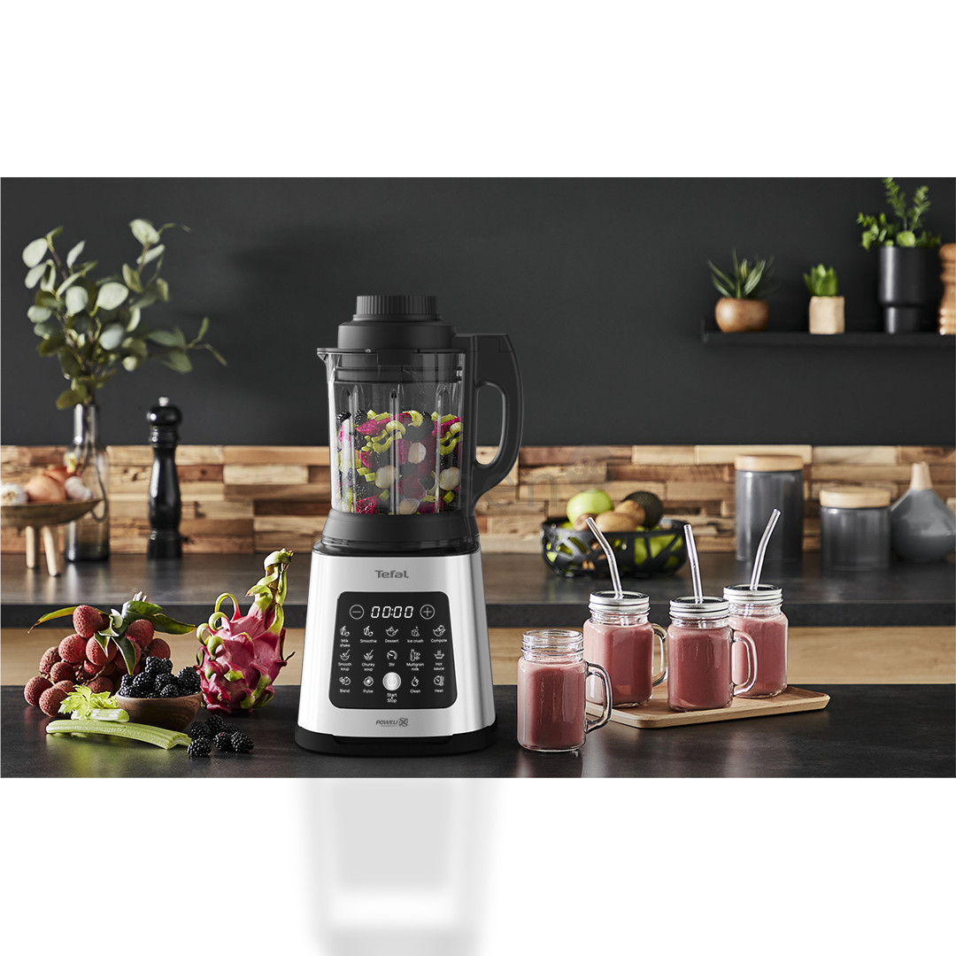 Tefal Perfectmix Cook, 1400 Вт, серебристый - Блендер с функцией нагрева
