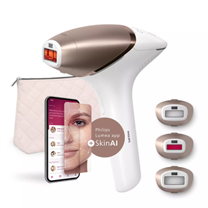 Fotoepilatorius Philips Lumea IPL 9900, SenseIQ, balta/auksinė Prekė – BRI973/00 BRI973/00