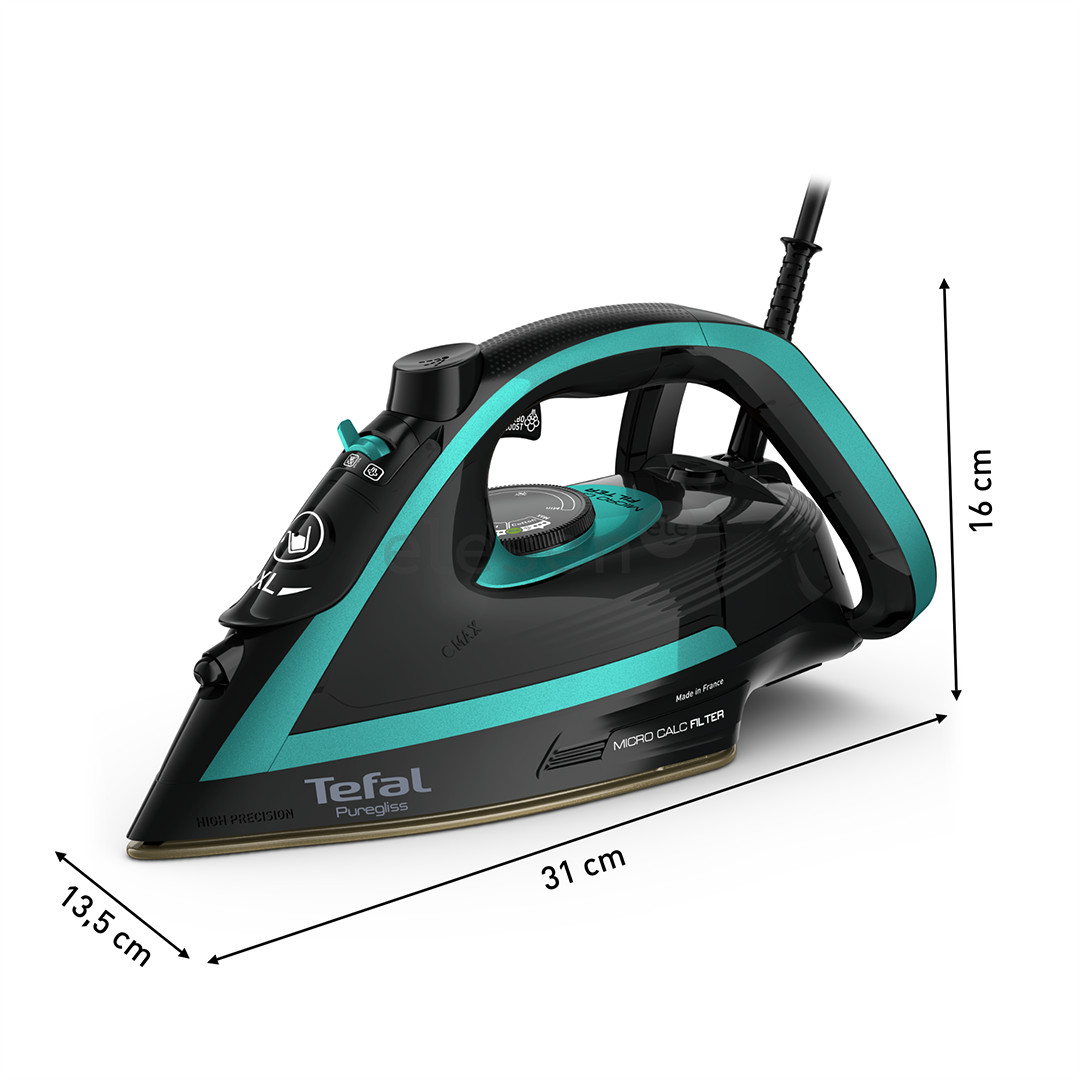 Tefal Puregliss, 3000 W, green/black - Steam iron Item - FV8066E0