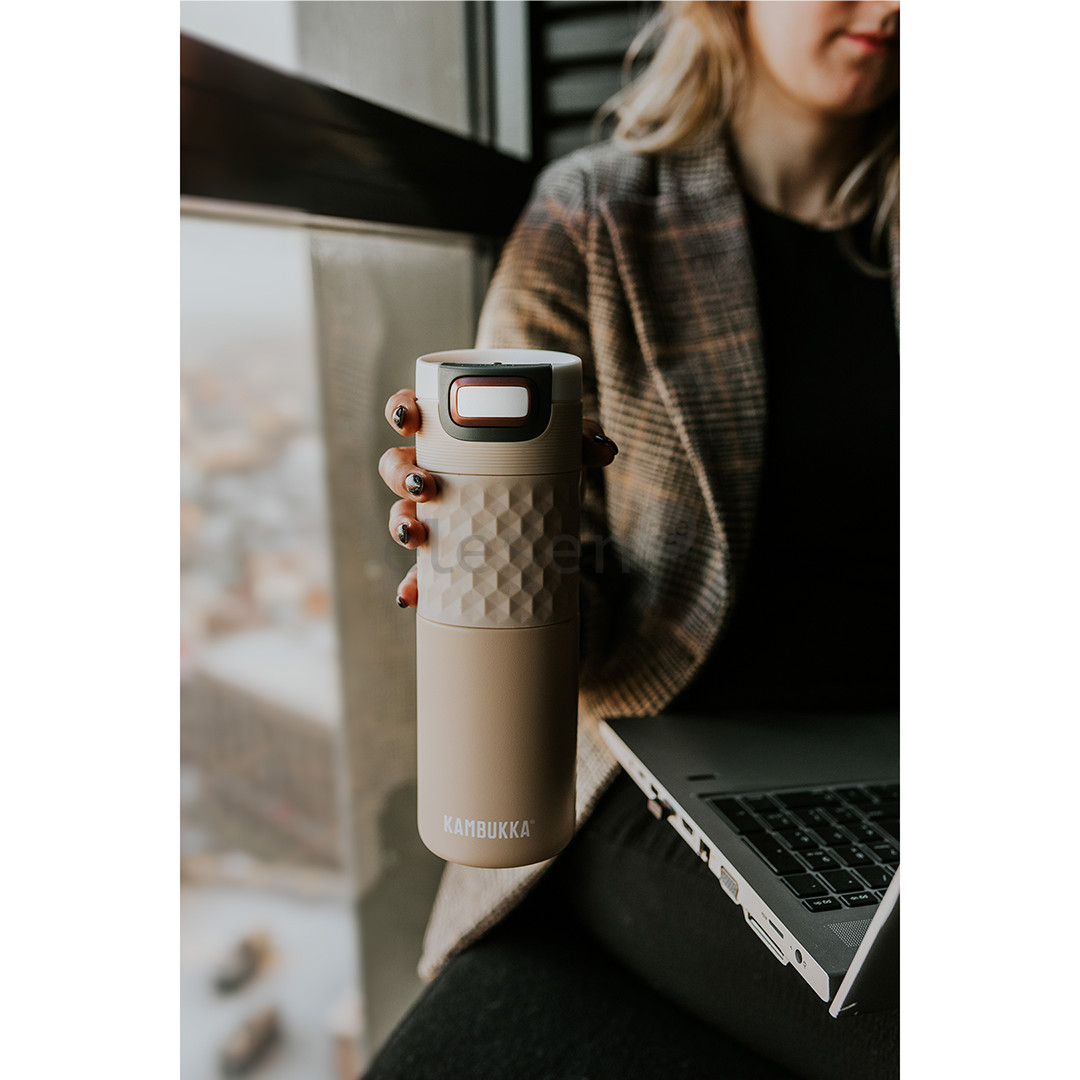 Kambukka Etna Grip, Barely Beige, 500 ml - Thermal bottle Item - 11-01046