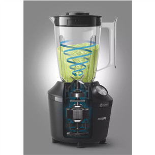 Philips 3000 Series, 600 W, 1.25 L, black - Blender Item - HR2291/01