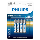 Elementai Philips Ultra Alkaline, AAA, 4 vnt.
