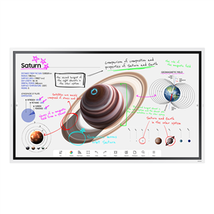 Samsung Flip Pro WM55B Interactive Display, 55'', Ultra HD, LED VA, white - LED display Item - LH55WMBWBGCXEN LH55WMBWBGCXEN