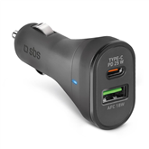 SBS, USB-A, USB-C, 25 W, black - Car charger