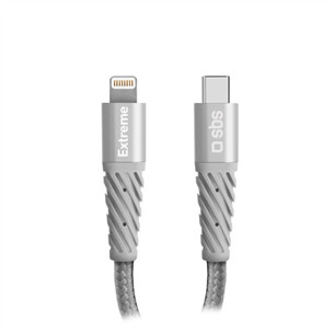 SBS Extreme Charging Cable, USB-C - Lightning, 1,5 м, серый - Кабель Товар - TECABLEUNRELTCK TECABLEUNRELTCK